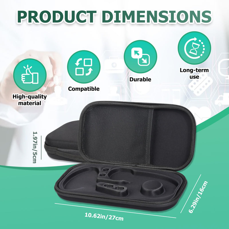 1 Pack Digital Stethoscope Case - 13.19x7.48x1.77 Inches Large Carrying Case, Fits Digital/Cardiology Stethoscopes (Black)