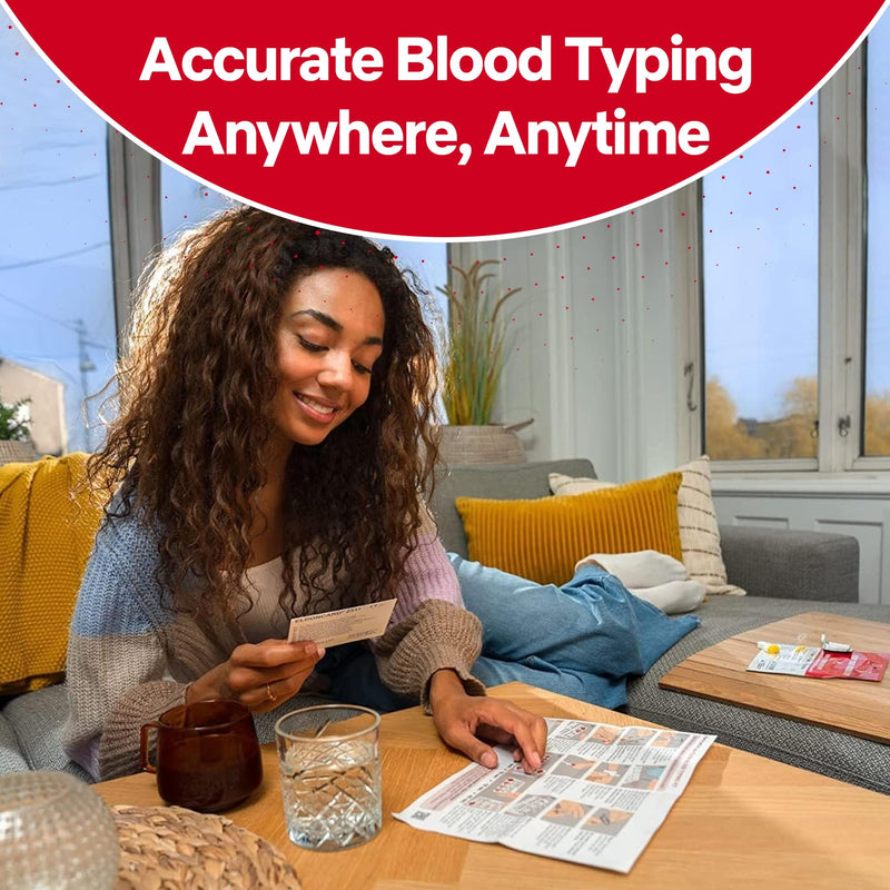 Eldoncard Blood Typing Kit, 3 Test Pack, Know Your Blood Type, Accurate Instant Home Testing, Determine A, O, B, Rhs-D Negative & Positive Groups