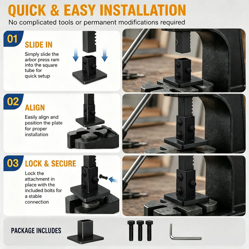 Hand Press Foot 3"x 3" Fit for Arbor Press