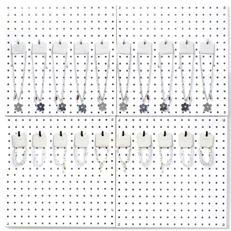 HUHOLE Pegboard Hooks - 20PC - Black Powder Coated - Heavy Duty Peg Board Hooks for Hanging - Versatile and Stylish Peg Board Hooks, Highly Adaptable, Durable and Built to Last, Easy to Use 20