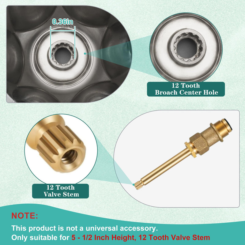 3 Piece Metal Shower Knob Replacement Compatible with Price Pfister Verve Tub Faucet Handle, Bathtub Knobs Include Hot/Cold/Diverter/Flange Base Replacement for Shower Trim Kit (Matte Black)