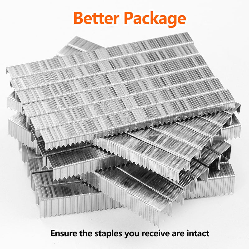 3/8 Inch Length Beveled Chiseled Pointed Heavy Duty T50 304 Stainless Steel Staples 2000-Count, A11 20 Gauge for Pneumatic, Electric T50 Stapler 3/8 Inch
