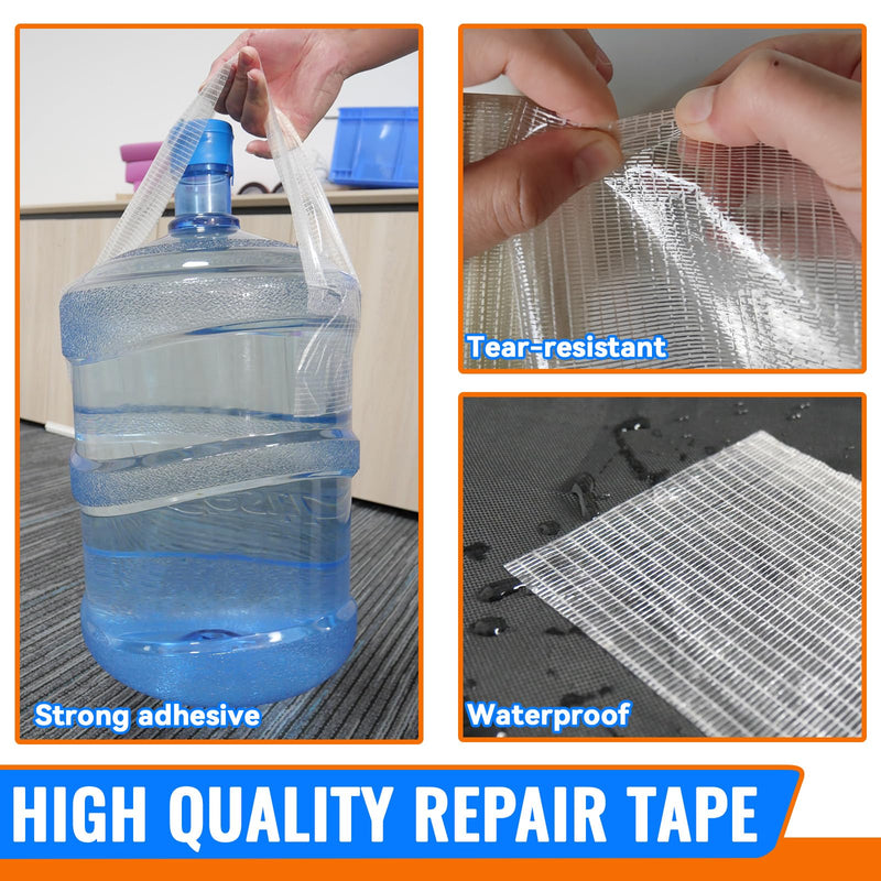 RV Awning Repair Tape for Tarp, Boat Covers Repair Tape,Tent, Sail Tape, Tear Repair Patch Kit, Waterproof, 5 Inch Wide 30FT Long, Reinforced Repair Tape 5 inch x 30 ft
