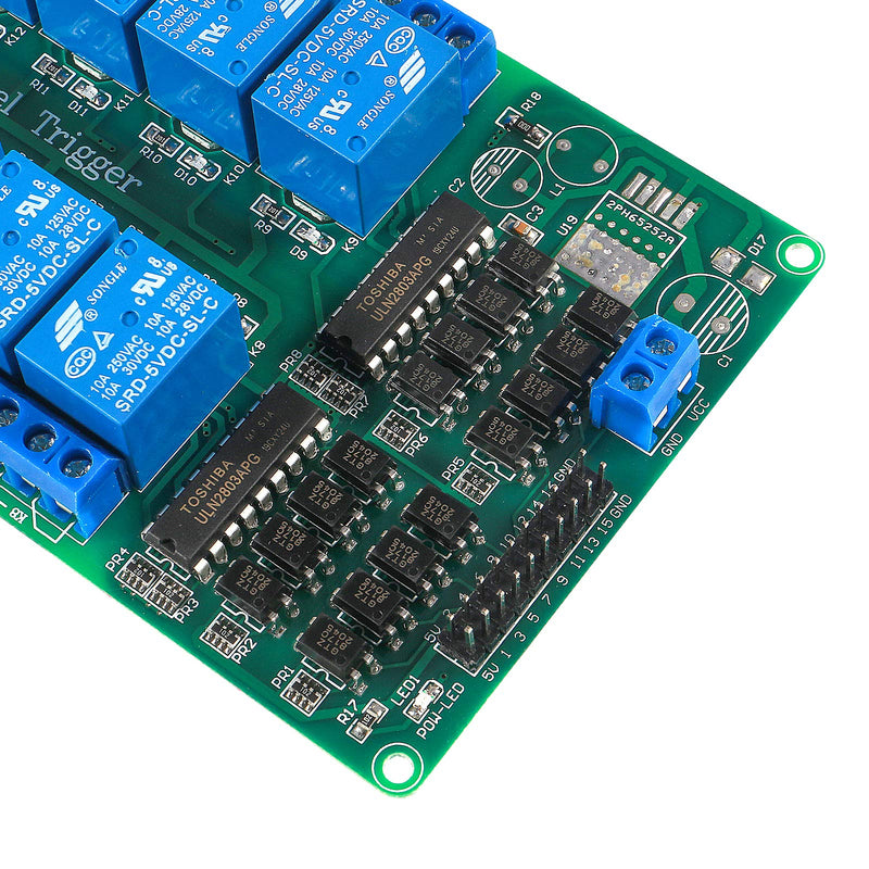 16 Channel DC 5V Relay Module with Optocoupler Low Level Trigger Expansion Board for Smart Control Switch