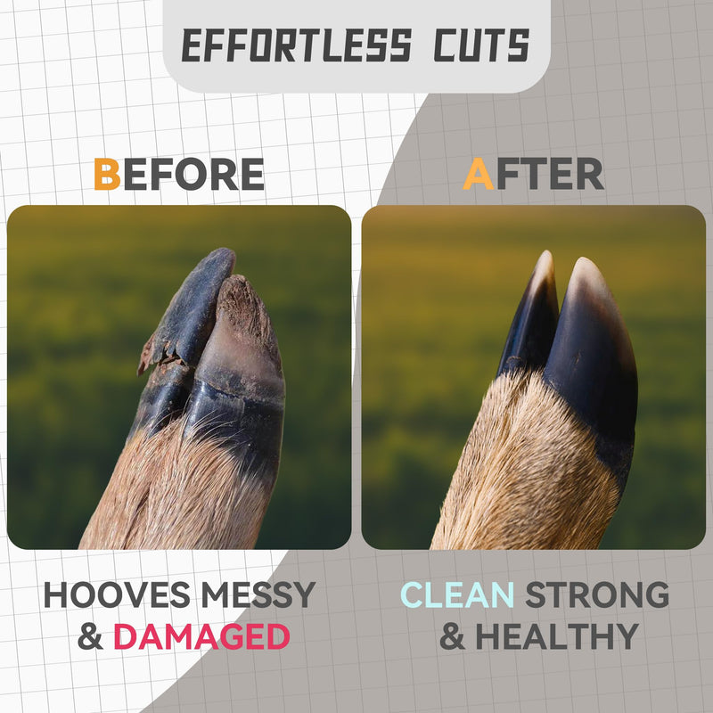 Goat Hoof Trimmers & Farrier Shears, Hoof Trimmers for Goats and Sheep, Multi-Purpose Goat Hoof TrimmerShear Garden Wire Pipe Cutting Tool-Curved Blade Curved Blade