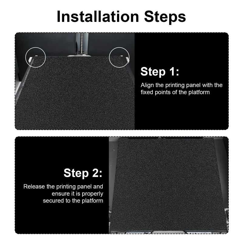 H2C Cold Printing Build Plate Upgraded No Heating No Glue Double Sided PEI Cool Platform Sheet, 335x346.5mm 3D Printer Flexible Removable Spring Steel Heated Platform Mat for Bambu Lab H2C For H2C
