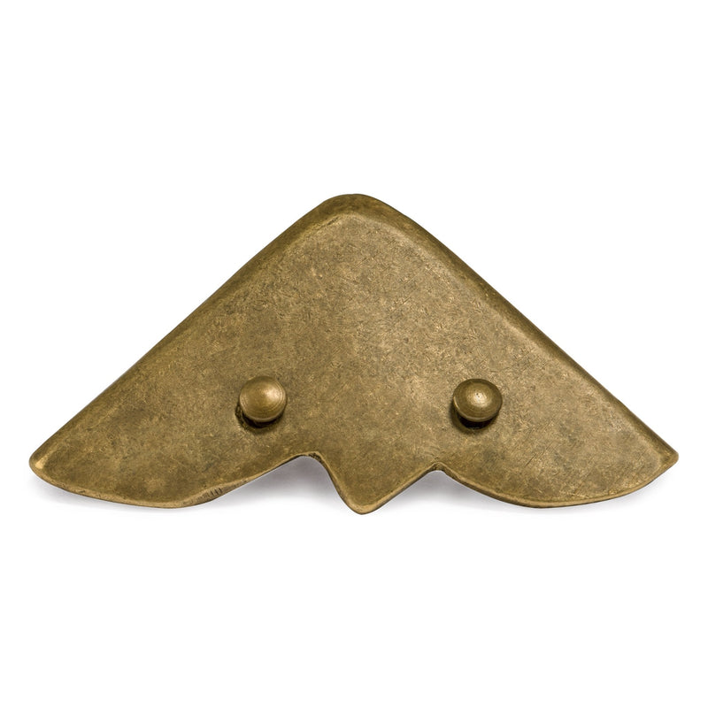 Hardware Philosophy Brass Three Sides Corner Plate Hardware 2 Inches - Set of 2 - Architectural, Interior Design, Doors, Furniture Cabinet Customization Hardware