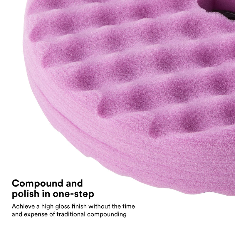 3M Perfect It 1 Step Foam Finishing Pad, 33035, Quick Connect, Surface Buffing, Collision Repair, High Gloss Polish, 8 in 8" Quick Connect