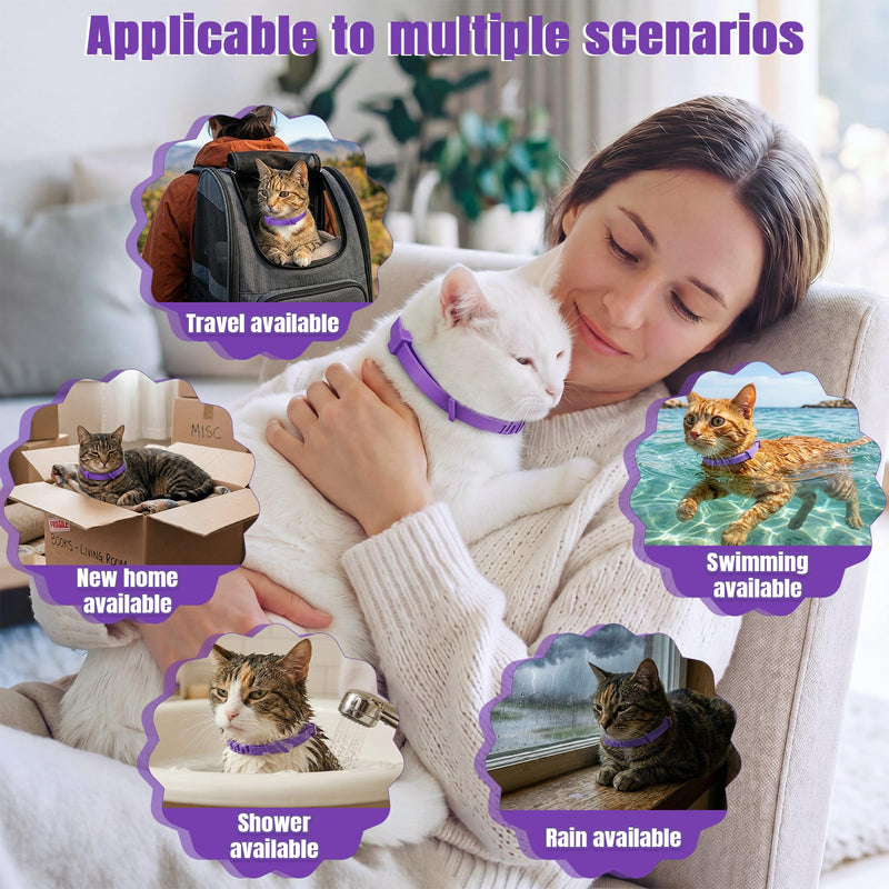 20 Pcs Pheromone Calming Collar for Cats Reduce Anxiety 15'' Adjustable Cat Calming Collar Bulk up to 4 Weeks Lasting Stress and Relief for Catteries Cat Shelters Indoor Moving Use