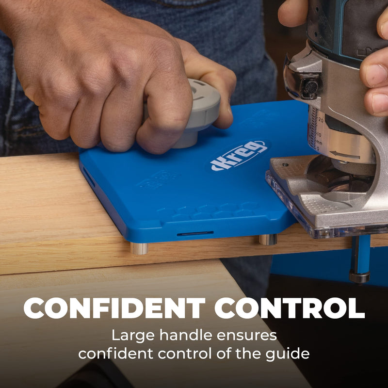 Kreg PRS1000 Corner Routing Guide Set - Corner Routing Guide - Use with Any Trim or Handheld Router, or Router Table Woodworking Tool - Holiday Home Improvement Gifts for Him