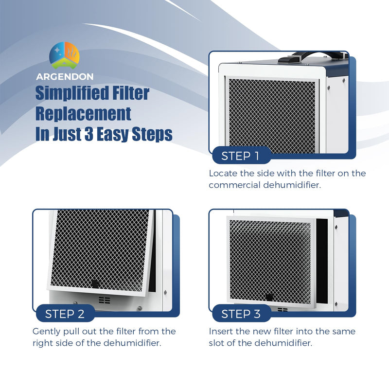 ARGENDON MERV-1 Filter Replacement Filter for Crawl Space & Basement Dehumidifier Shield 35P & Shield 35M(1Pack)