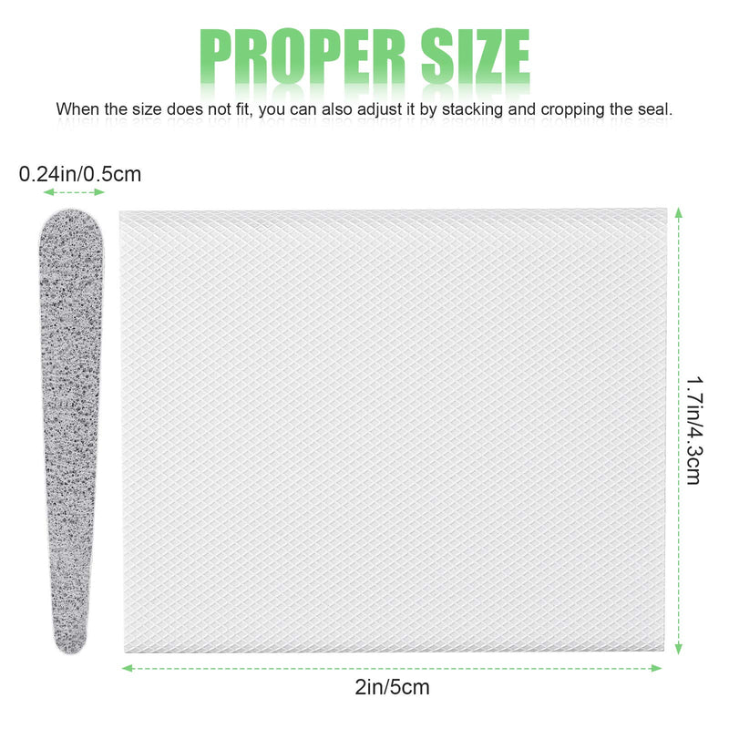6 Pieces Self-Adhesive Door Corner Seals, Weather Stripping Draft Stopper, Door Frame Seal Corner Foam for Weather Protection, for Lsolation of Noise (White) White