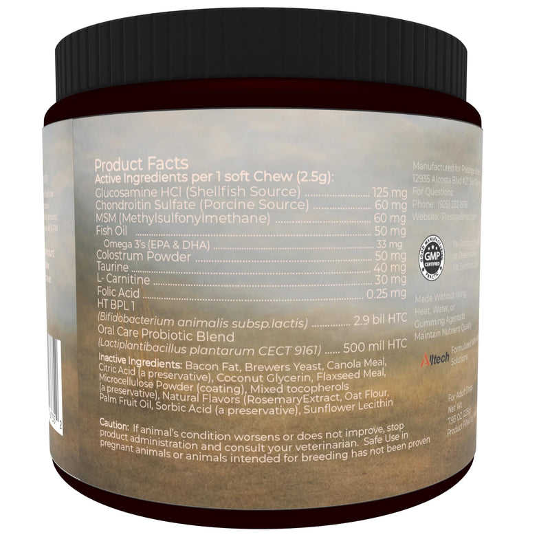 Cavalier King Charles Spaniel Multivitamins, 90 Count, Made in the USA with Real Bacon.