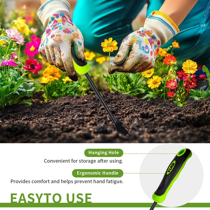 Dandelion Weed Puller Tool, Heavy Duty Weeding Tool with Ergonomic Handle Garden Weed Remover Tool for Planting, Flower and Vegetable Care in Lawn Garden Yard