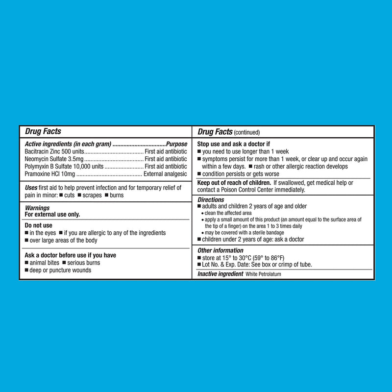 CareAll Triple Antibiotic Ointment + Pain Relief 1.0 oz (2 Pack), Dual Action First Aid for Minor Scrapes, Cuts, and Burns to Help Prevent Infection While Providing Maximum Strength Pain Relief.