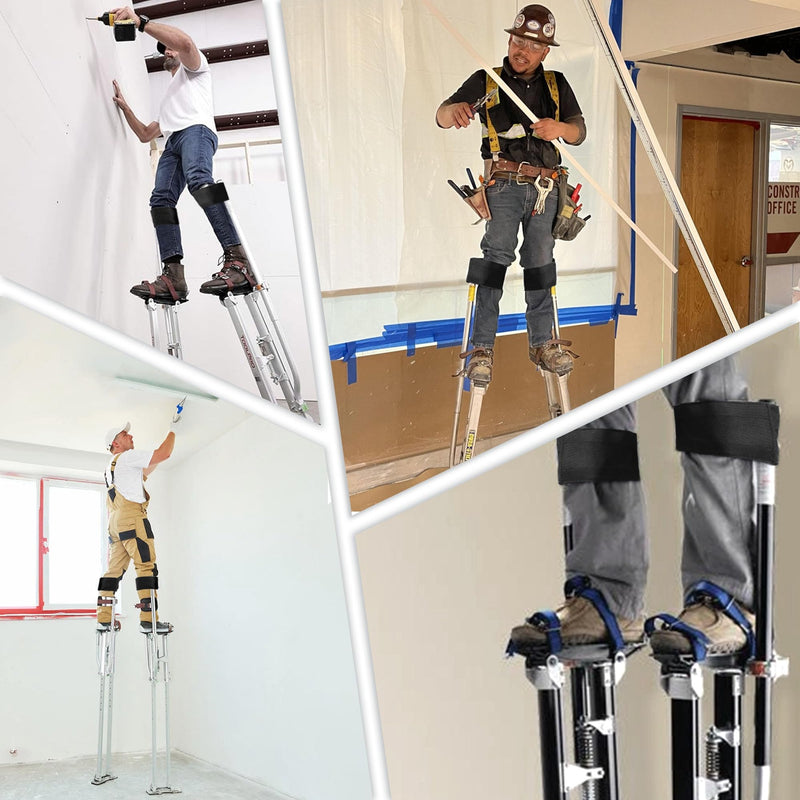 Drywall Stilt Straps, Padded Foam for Comfortable Wearing and Pressure Relief, Suitable for All Brands of Stilts, 2Pcs