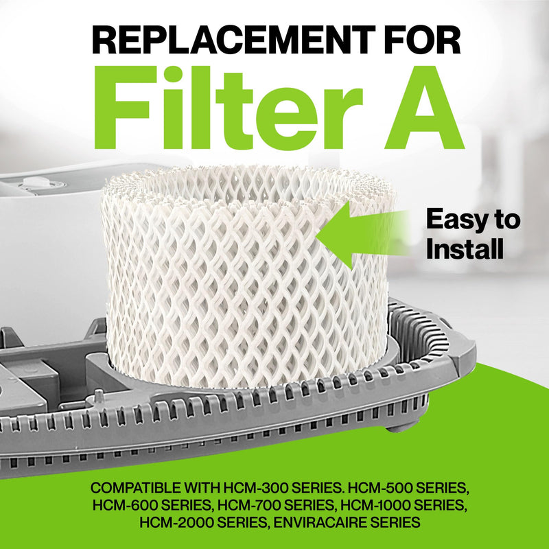 Durabasics 4 Pack of Premium Humidifier Filters Compatible with Honeywell Humidifier Filters HAC-504, HAC-504AW & Honeywell Filter A | Replacement for HCM 350 Filters & Cool Mist Humidifiers 4 Pack - Standard White