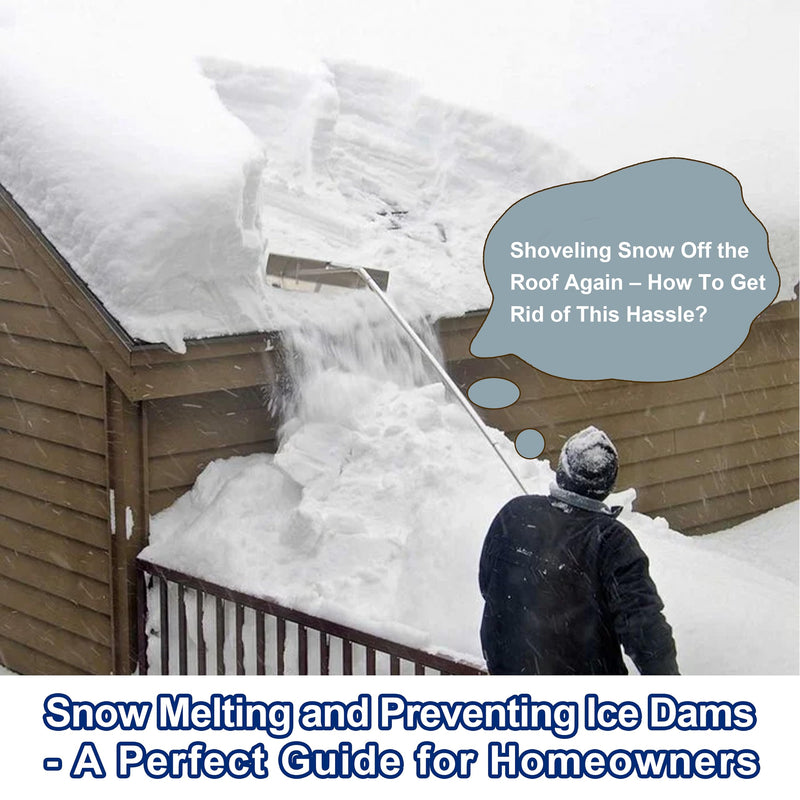 MAXKOSKO Self-regulating Pipe Heat Cable for Pipe Freeze Protection, Roof Gutter Snow Melting De-Icing Heating Cable for Ice Dam Prevention with 10 ft Power Cold, 7 w/Ft, 120 V, 35 Ft 35 Feet