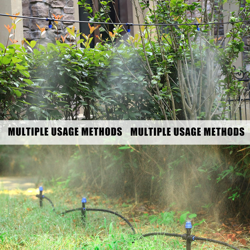 Drip Irrigation Emitters,with Adjustable 360 Degree Water Flow Drippers Atomization Sprayer for 1/4 inch Tubing,Garden Drippers Sprinker for House Garden Watering System (36pcs-Atomization Sprinker) 36pcs-Atomization Sprinker