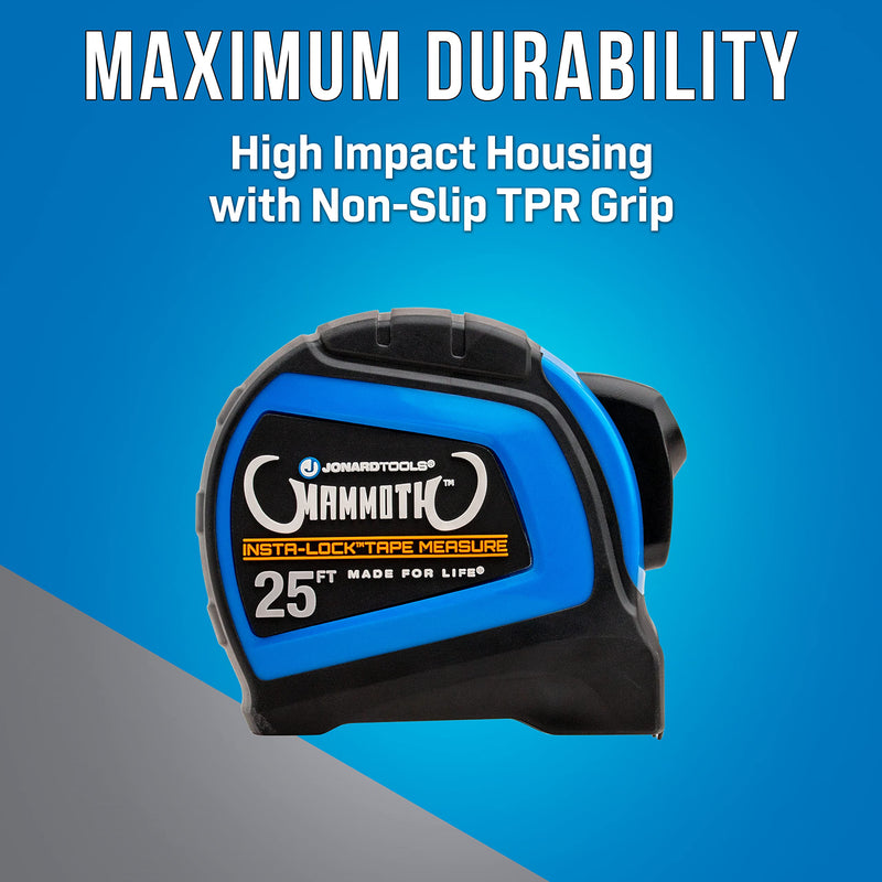 Jonard Tools TM-25 Mammoth™ Insta-Lock™ Tape Measure, 25'