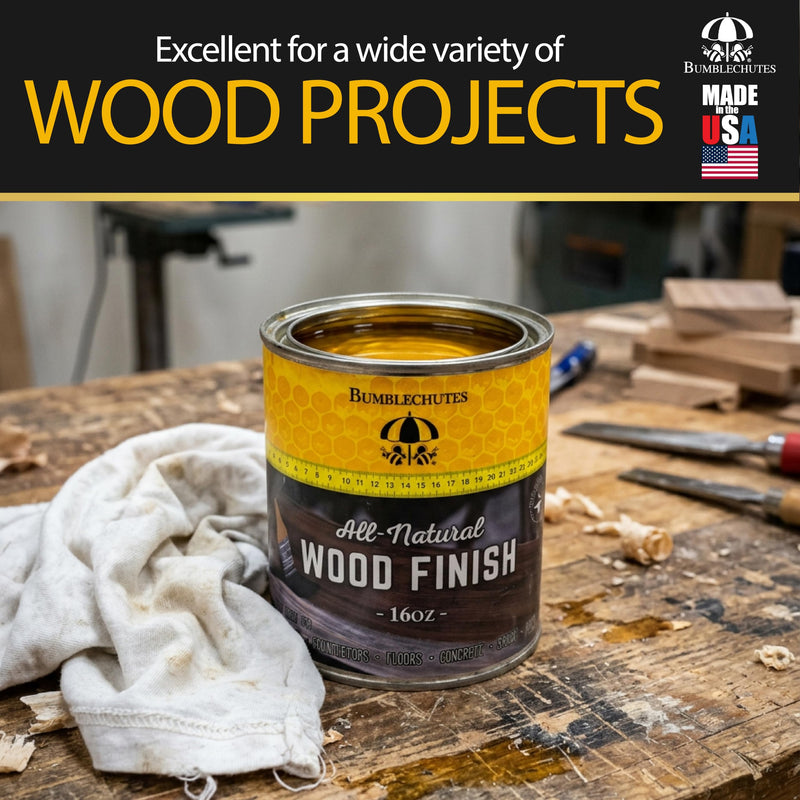 All-Natural Wood Finish Polymerized Tung Oil & Citrus Solvent for Wood 16oz