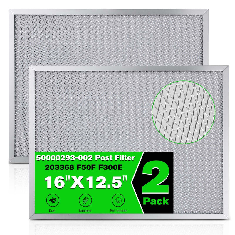 50000293-002 Post Filter Replacement for Honeywell Electronic Air Cleaner | 16" X 12.5" 203368 F50F F300E Fits Honeywell Electronic Air Cleaner Filter 16" X 25" F300E1019 F300A1625 F50F1073 - (2 Pack)