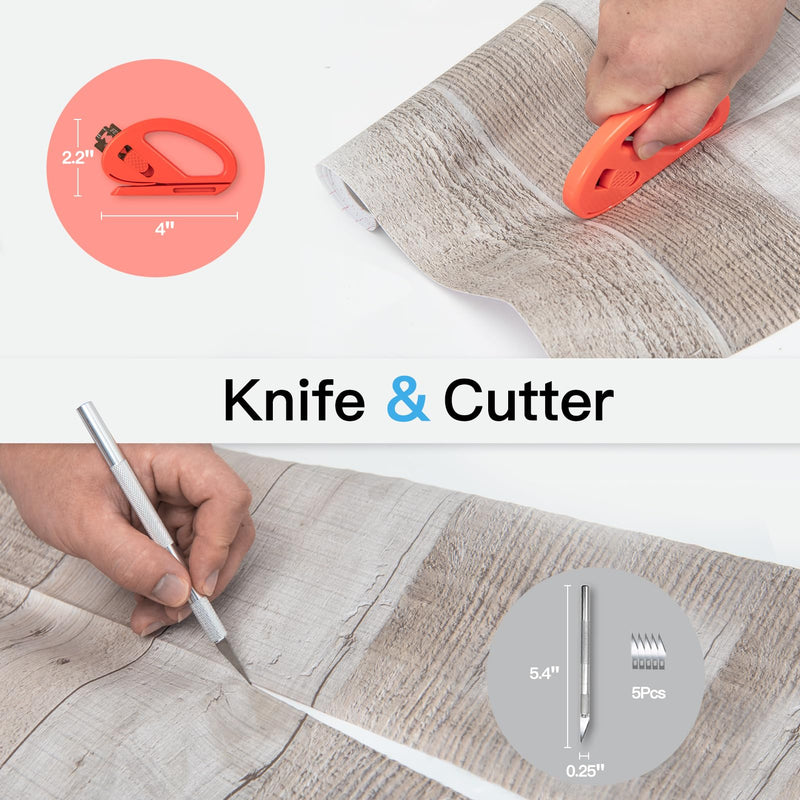 Art3d Wallpaper Smoothing Tool Kits, Multi-Function Smoothing Tool Set for Peel and Stick Contact Paper Vinyl Window Film Car Wrap Practical Style H - NewNest Australia