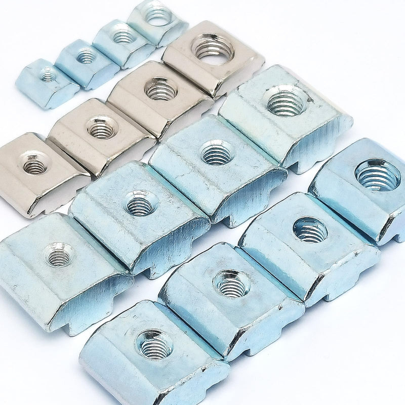 Pack of 20 T Nuts Tee Sliding Slot Nuts 40 Series M8 Threaded Slide for 4040 Series Aluminum Extrusions Profile(4040-M8)