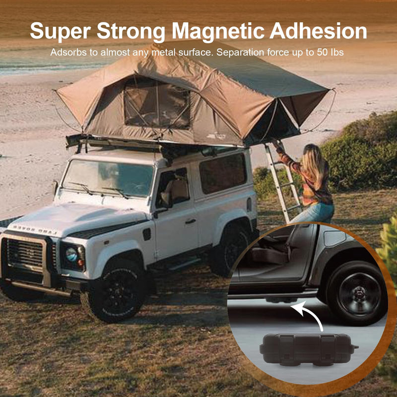Strong Magnetic Hide a Key: Magnetic Key Box for Under Car, Versatile for Home & Outdoor | Rainproof & Windproof, Key Box with a Large Magnet(black, single) 1