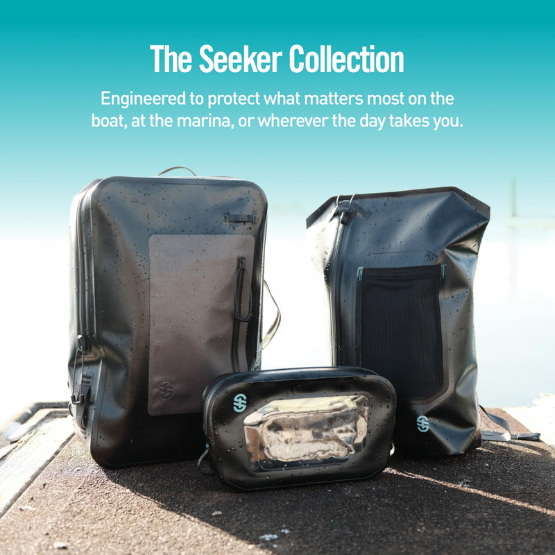 Seeker Collection Dry Hip Pack Waterproof Hip Pack IP67 3L Dry Bag Waist Pouch with Touchscreen Window Adjustable Strap for Boating Kayaking Fishing Travel