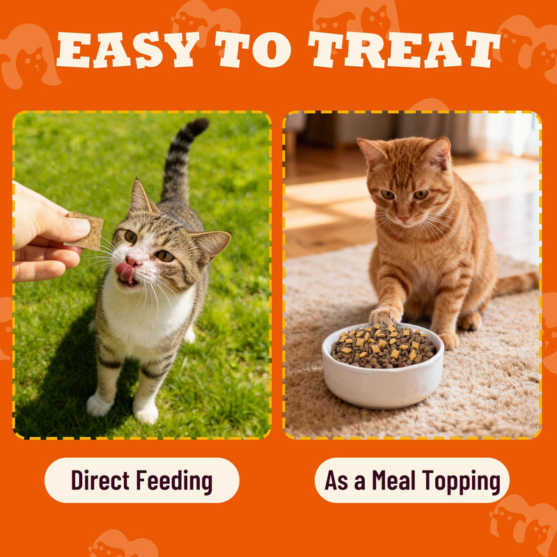 13.05 oz Cat Vitamins Treats with Taurine & Omega-3, 7-in-1 Multivitamin and Supplements - for Heart, Vision & Immune Support, Skin & Coat Health, Digestion, Safe for Kitten & Puppy