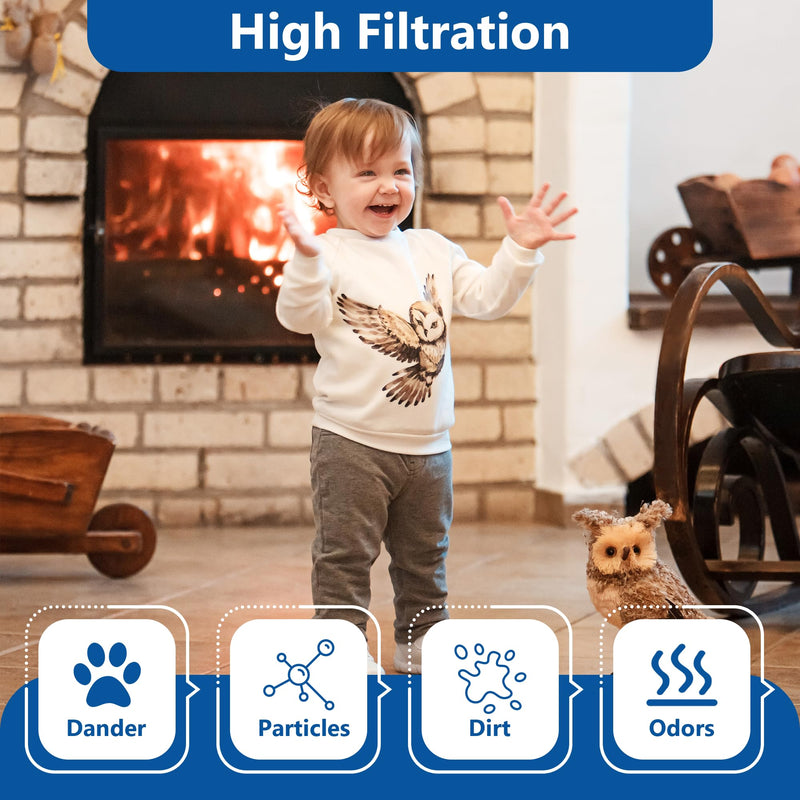 Funmit 30-Pack Top Fill Humidifier Replacement Filters for LEVOIT Classic160, Dual150, Dual200S, Classic300(S), LV600S, OasisMist 450S, Superior6000S Series Humidifiers