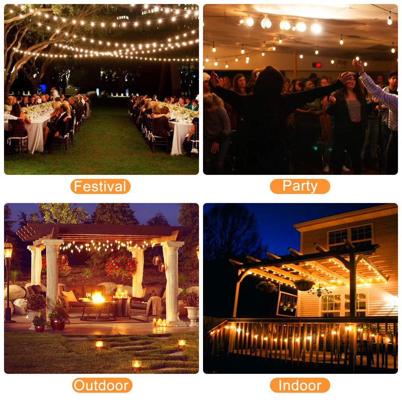 Outdoor Dimmer for String Lights, 600 W Outdoor Dimmer Switch, 100 FT Remote Control Light Dimmer, Dusk to Dawn Dimmer Plug for Dimmable Outdoor String Lights, Lamps and Patio Lights,Timer,Waterproof
