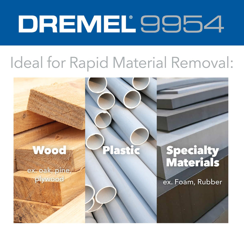 Dremel 9954 Ball Nose Tip 5/16" Power Rotary Carving Bit - Ideal for Removal and Smoothing Applications in Wood, Plastic, Foam, and Rubber