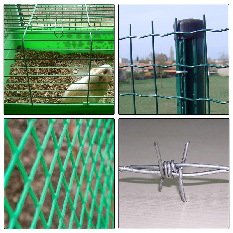 Mr. Pen- Galvanized Hog Rings, 3/4", 420 Pcs, Hog Rings Upholstery, Hog Rings for Furniture Upholstery, Auto Upholstery, Meat & Sausage Casings, Fencing, Animal Pet Cages, Shock Cords 420 Pcs, 3/4"