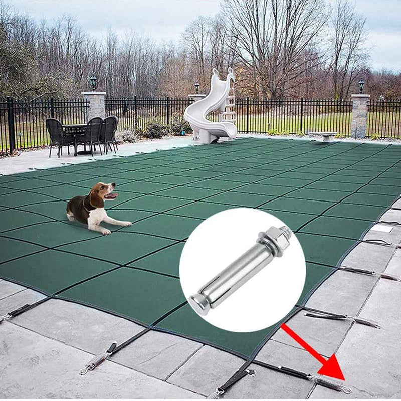 5 Pcs M6 x 60mm 304 Stainless Steel Expansion Bolt External Hex Expansion Screw Bolt Sleeve Anchor，Pool Safety Cover Expansion Bolts，for Concrete(a32800001) M6x60mm