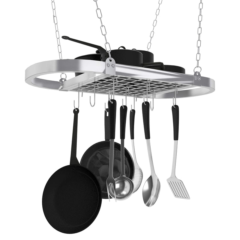 Metal Pot Hanger Stainless Steel s Hook,Used to Hang and Organize Kitchen cookware, (4“ Steel, 10) 10 Pieces