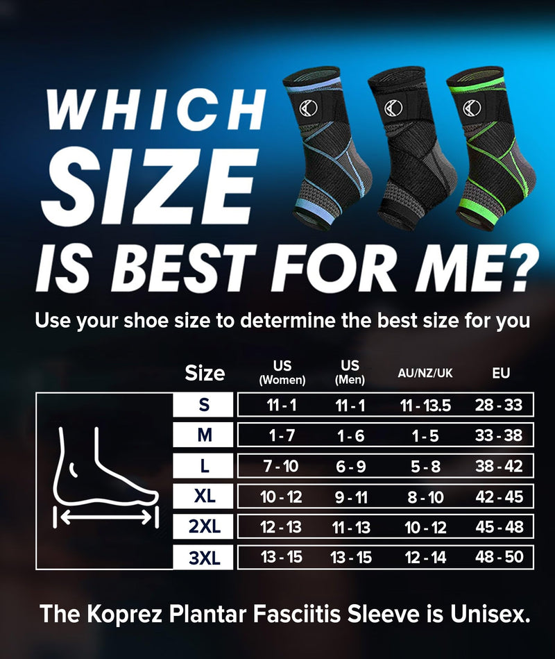 Plantar Fasciitis Sleeve - Plantar Fasciitis Relief, Plantar Fasciitis Socks, Ankle Compression Sleeve, Ankle Support for Women, Plantar Fasciitis Brace, Ankle Sleeve, Ankle Support Men X-Large Black 1