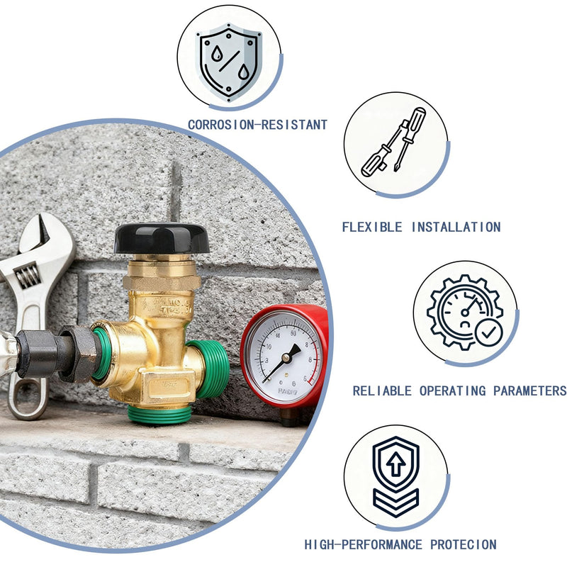 Vacuum Relief Valve 1/2 Inch, Replacement for Watts Vacuum Relief LFN36-M1, Low Profile Vac Breaker for Water and Heater Tanks, Leak-Proof & Enhanced Performance