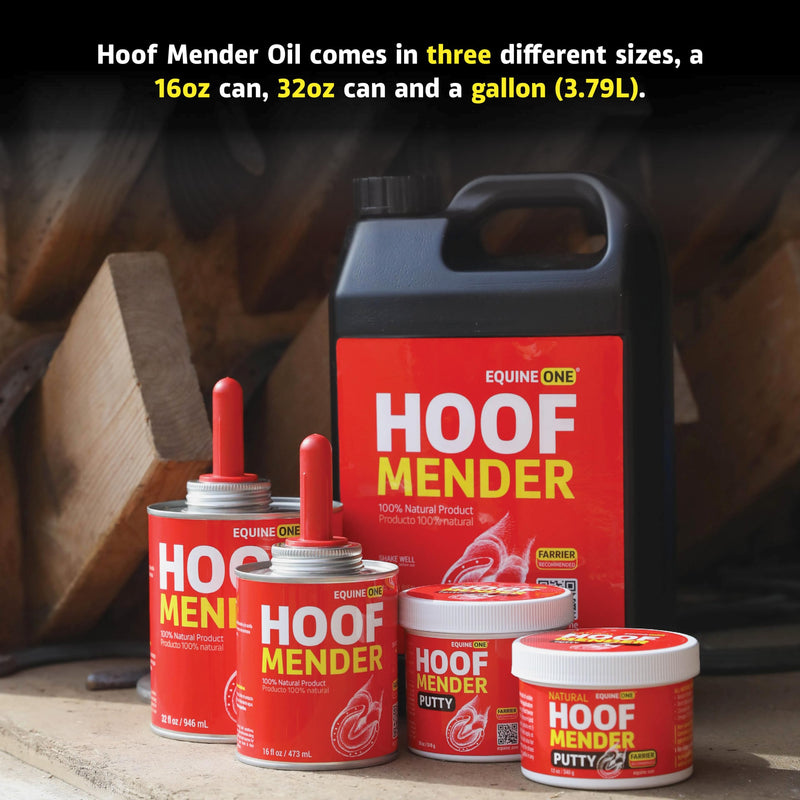 Equine One Natural Hoof Dressing - 100% All-Natural Hoof Care Product - Abscesses || Thrush || White Line || Quarter Crack (16 fl.oz) 16 fl.oz
