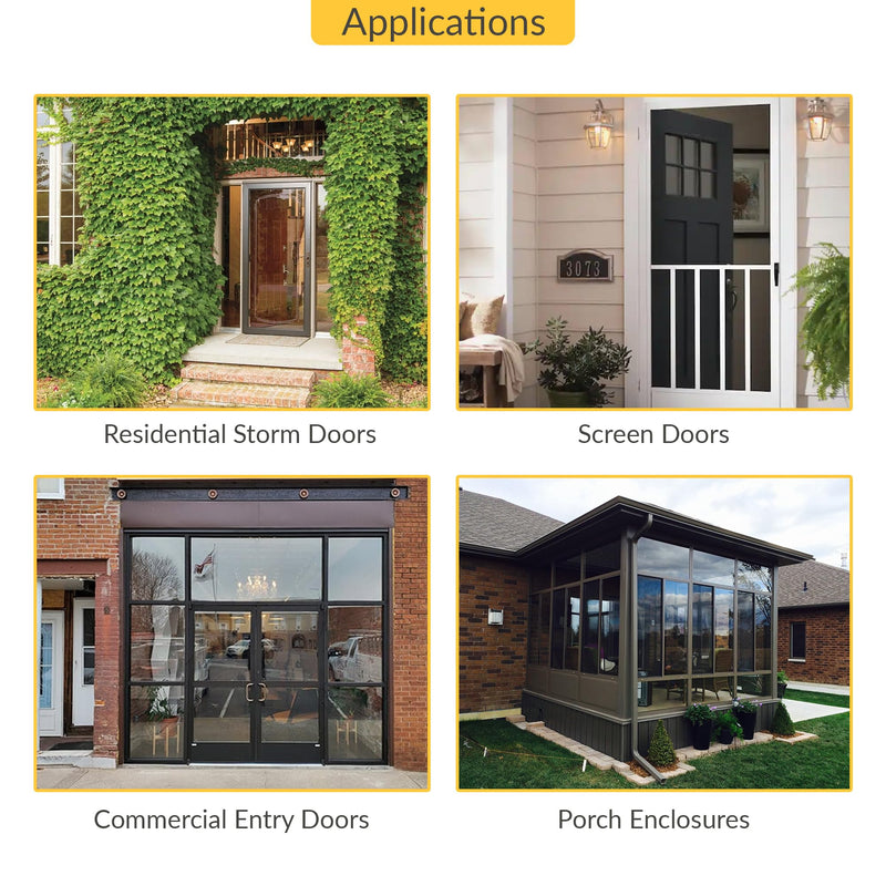 Brixwell 3-Leaf Storm Door Gravity Hinge, Aluminum Material, White Finish, 7-13/16" Overall Height, 5-9/16" Upper to Bottom Hole Spacing, 3-1/2" Middle Leaf Height