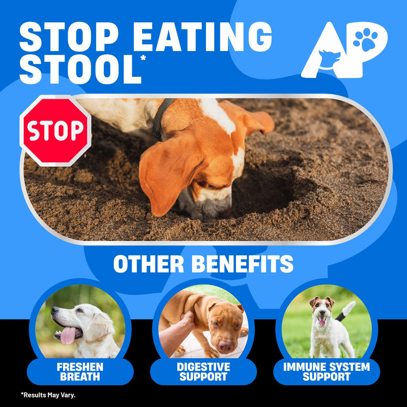 No Poo Chews for Dogs - Coprophagia Deterrent for Dogs - Stop Eating Poop for Dogs - Dog Poop Eating Deterrent - Forbid Stool Eating Deterrent for Dogs with Probiotics & Enzymes for Digestive Health - PawsPlanet Australia