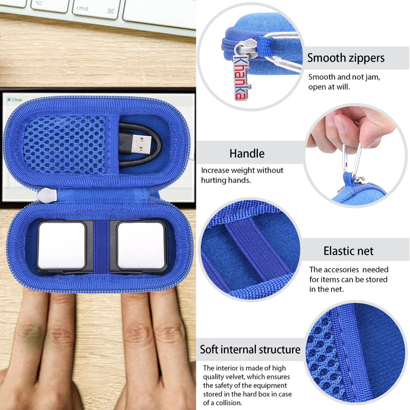 Khanka Hard Case Replacement for AliveCor Kardia Mobile ECG/KardiaMobile 6L EKG Blue