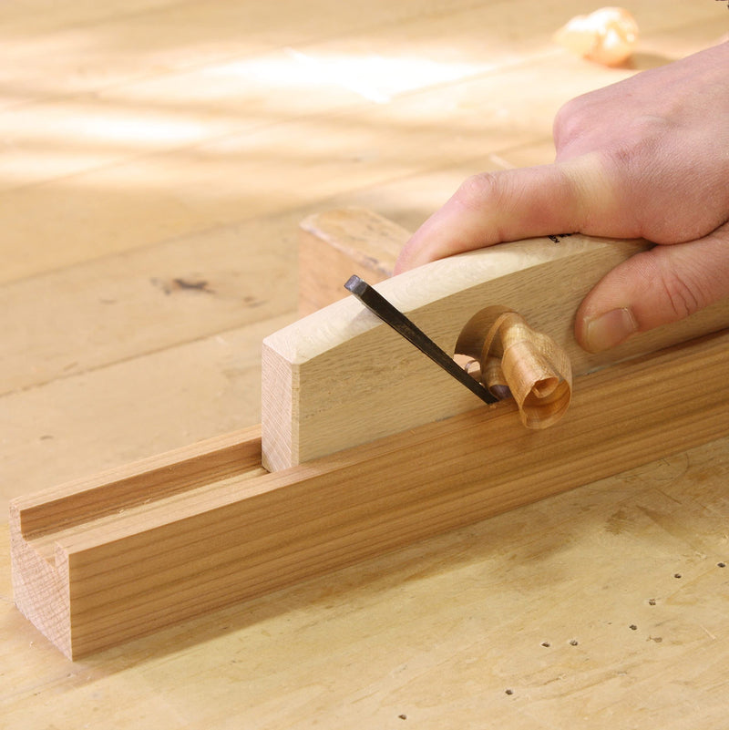 KAKURI Router Plane Handheld 15mm (19/32"), Japanese Hand Plane KANNA Woodworking Groove Making Tool, Razor Sharp Japanese Steel Blade & Oak Body, Made in JAPAN 15mm Japanese Router Plane