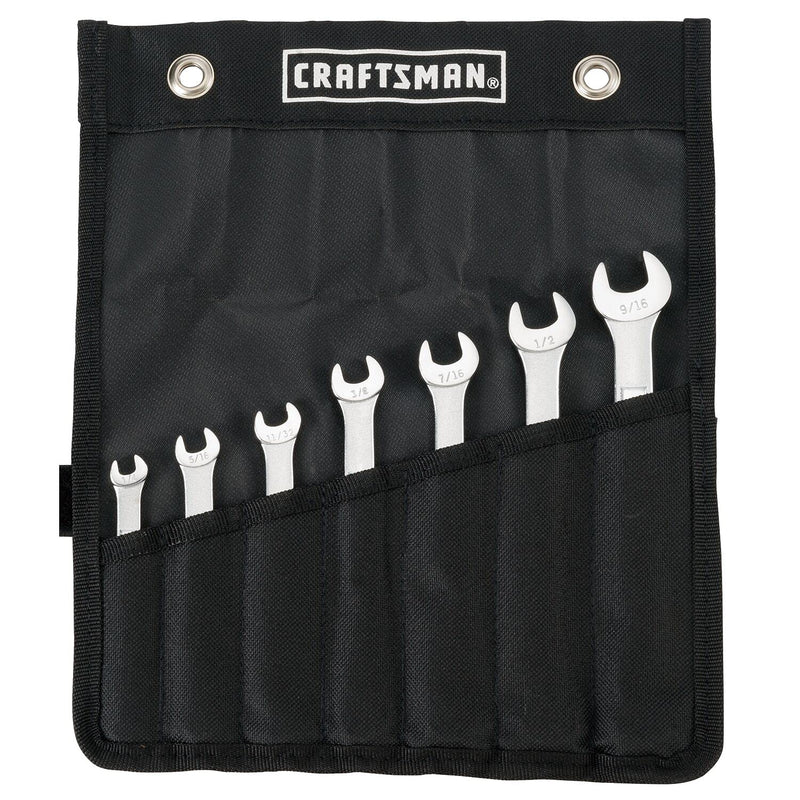 CRAFTSMAN SAE Wrench Set, 7-Piece, Includes Tool Pouch (CMMT21085)