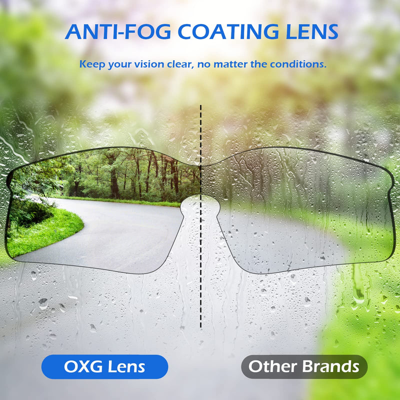 OXG 12 Pack Anti Fog Safety Glasses for Men, ANSI Z87.1 Safety Goggles Impact Scratch Resistant Eye Protection for Work Clear