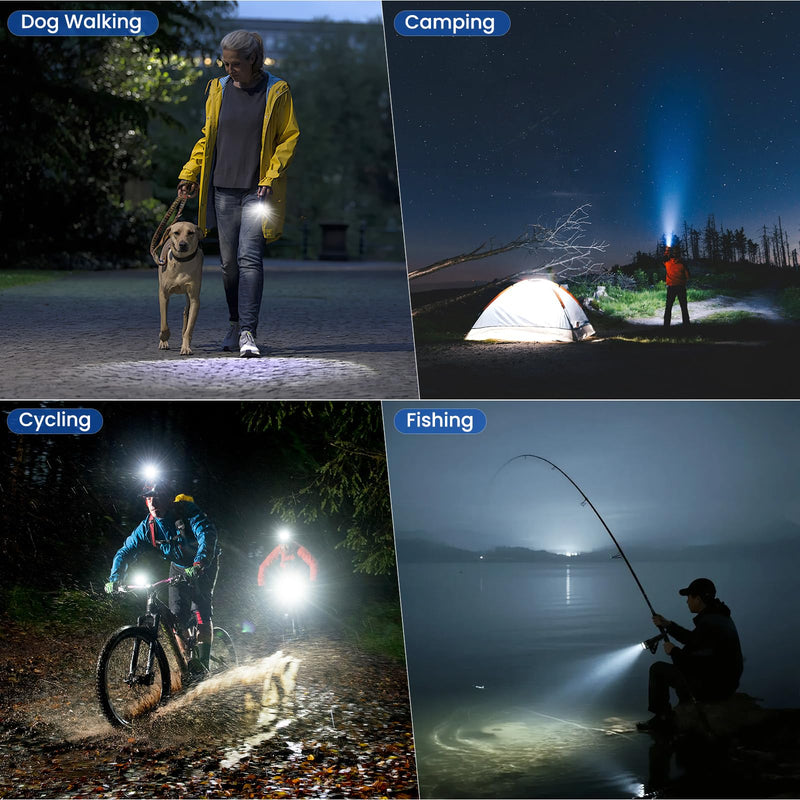 2 Pack Flashlight Rechargeable 99,000 High Lumen, Super Bright Rechargeable Flashlights for Home, 15H Long Life LED Flash Light with 5 Light Modes, IPX7 Waterproof for Outdoor, Camping