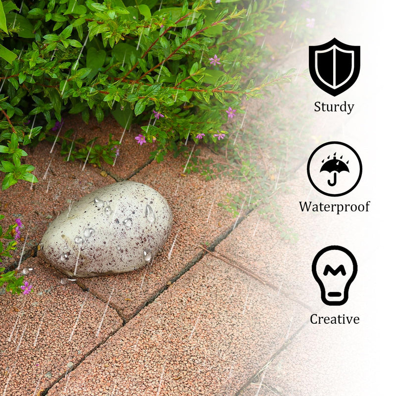 Key Rock Hiders Outside, Fake Rock Key Hider Decoration,Waterproof and Safe for Holds Spare Keys, Look and Feel Likes Real Stone for Outdoor Yard Garden Geocaching in Plain Sight Rock Shape