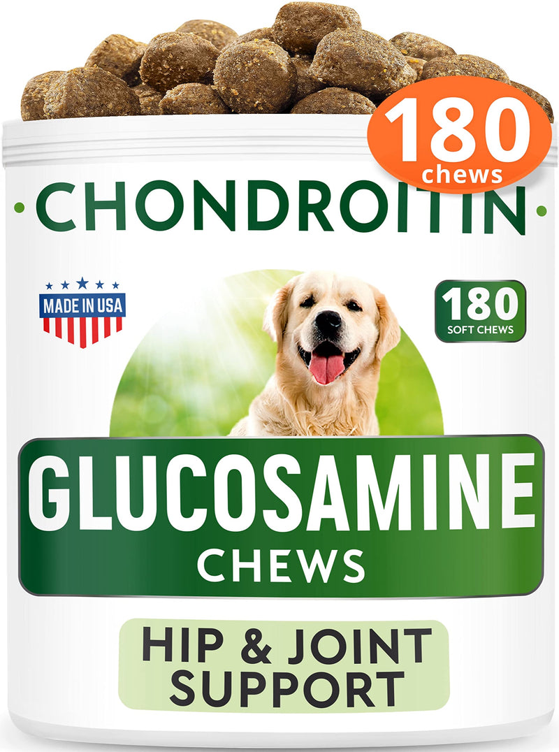 Dog Probiotics + Glucosamine Treats Bundle - Digestive Enzymes + Prebiotics + Chondroitin, MSM, Omega-3 - Gas, Diarrhea, Allergy, Constipation, Upset Stomach Relief + Joint Pain Relief - Immunity