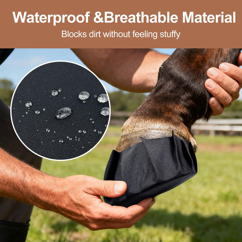 24 Pack Horse Hoof Tape,Strong Sticky Horse Hoof Wraps, Breathable Waterproof Magic Cushion Hoof Packing,Protection for Hoof Hoove (24)